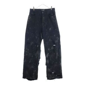 Balenciaga 23SS Super Destroyed Baggy Super Destroyed Baggy Damaged Denim Pants